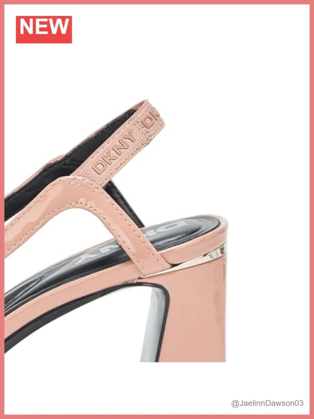 Slingback Block Heel Sandals - Closed Toe Faux Leather Pumps